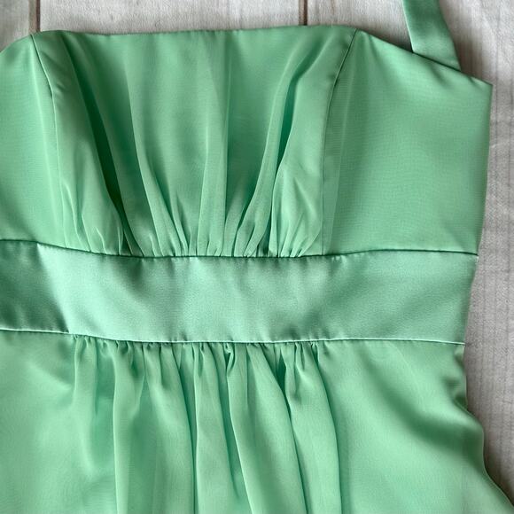 Vintage Alfred Angelo babydoll empire waist chiffon 90s Y2K bridesmaid wedding 4 - Picture 4 of 11